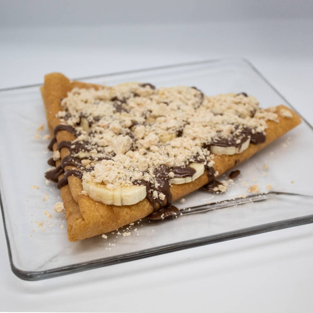 Crepa Mazapan, platano  y nutella