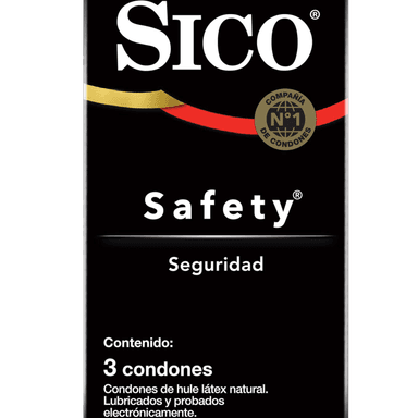 Condones Sico Safety 3 pzas