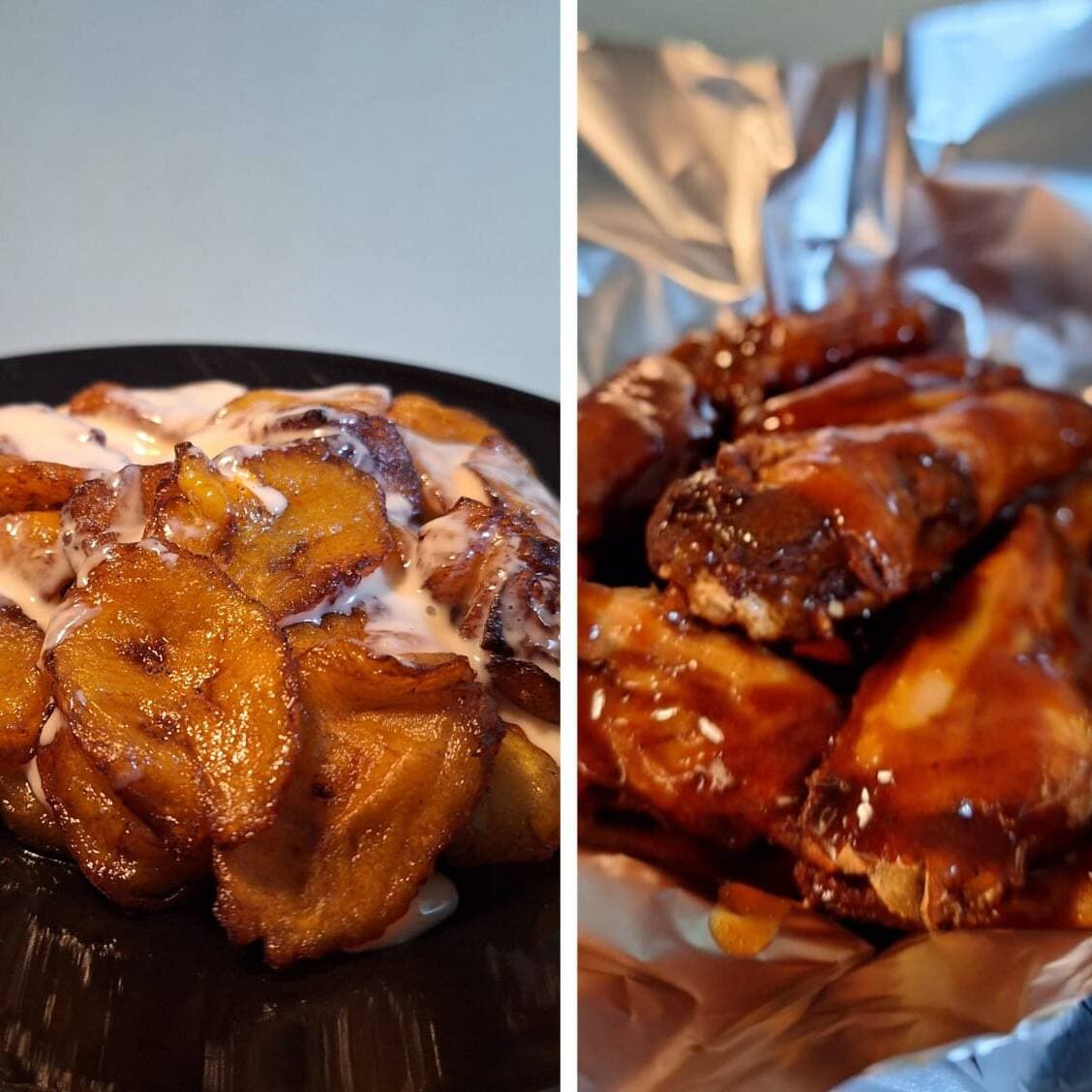 1 Kg de Alitas y Plátanos Machos