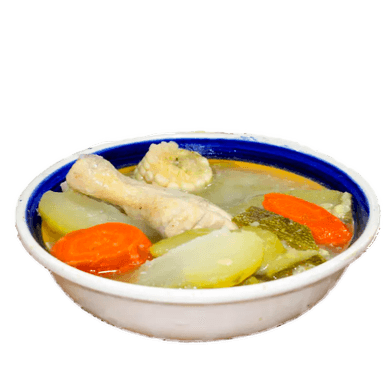 Caldo de Verduras con Pollo