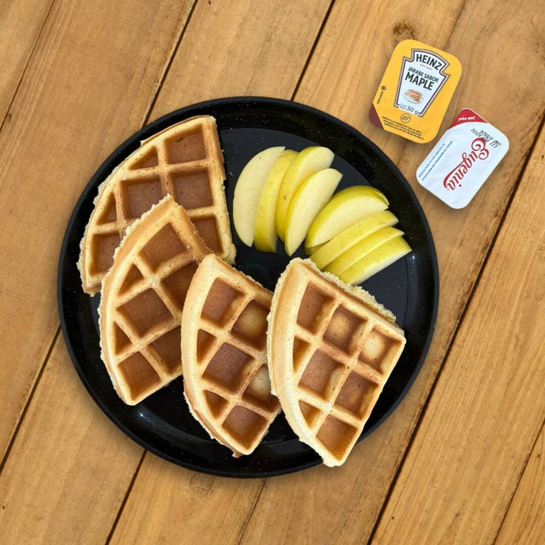 Waffles con Fruta