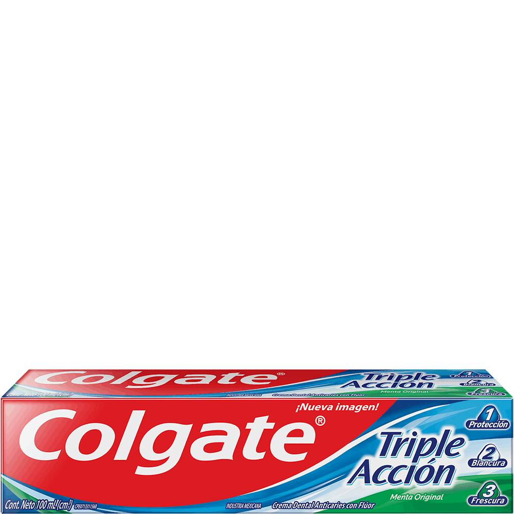 Crema dental Colgate TRIPLE ACCION 100 gr caja