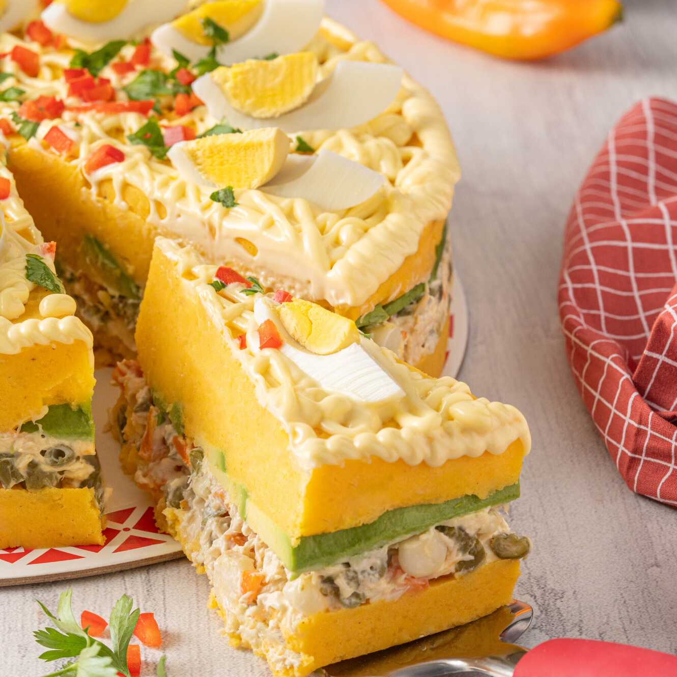 Porción de Causa Rellena de Pollo