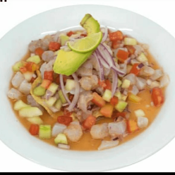 Tostada Camarón Crudo