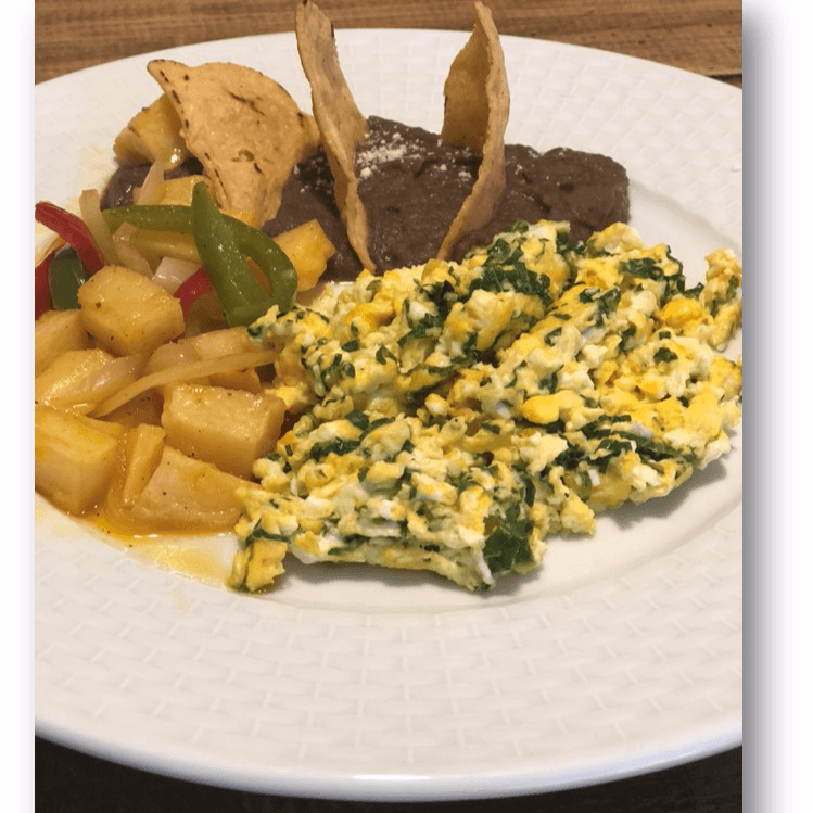Desayuno Yucateco Huevos con Chaya