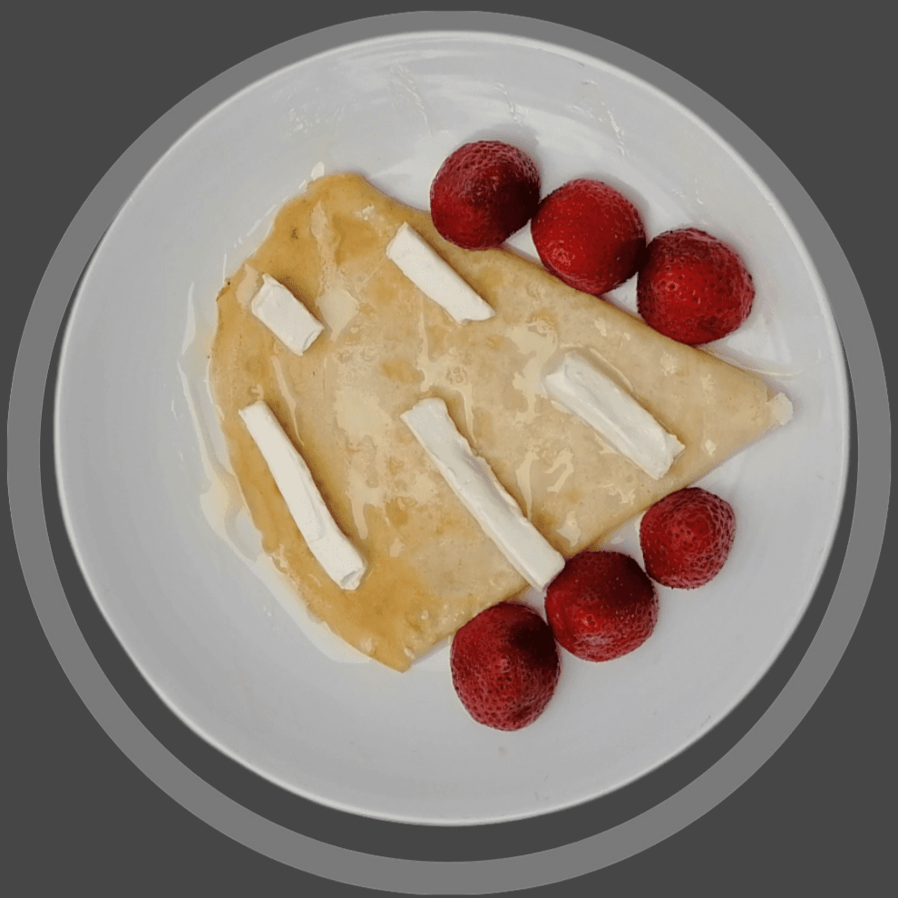 Crepa de Philadelphia con Fresas Naturales