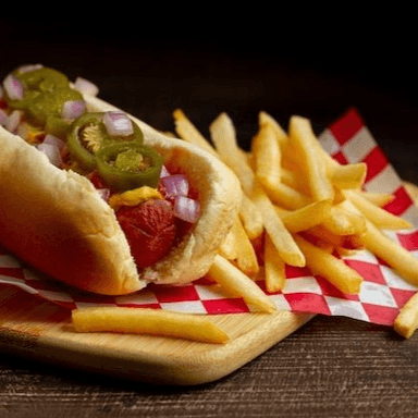 Hot Dog Con Papas
