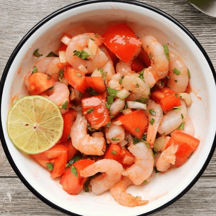 Medio litro de ceviche mixto