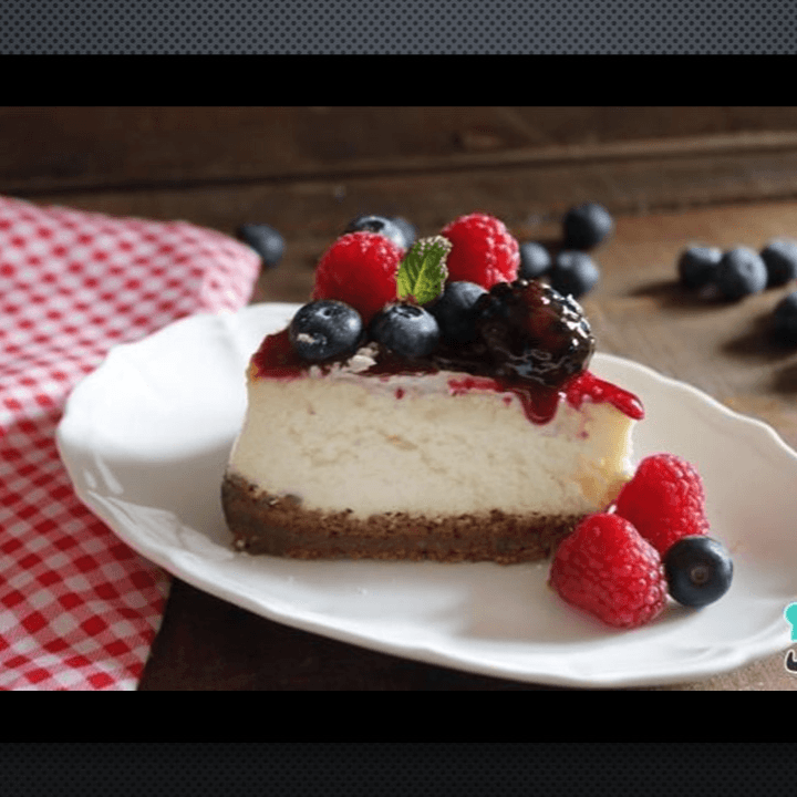 REBANADA CHEESCAKE FRUTOS ROJOS 🍰🍓🍒🫐