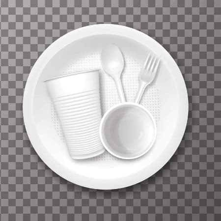 Pack de Plato, Cuchara y Vaso 1 ud