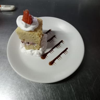 Rebanada de Pastel de Fresa