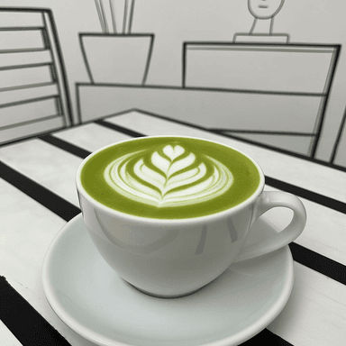 Matcha latte 12oz