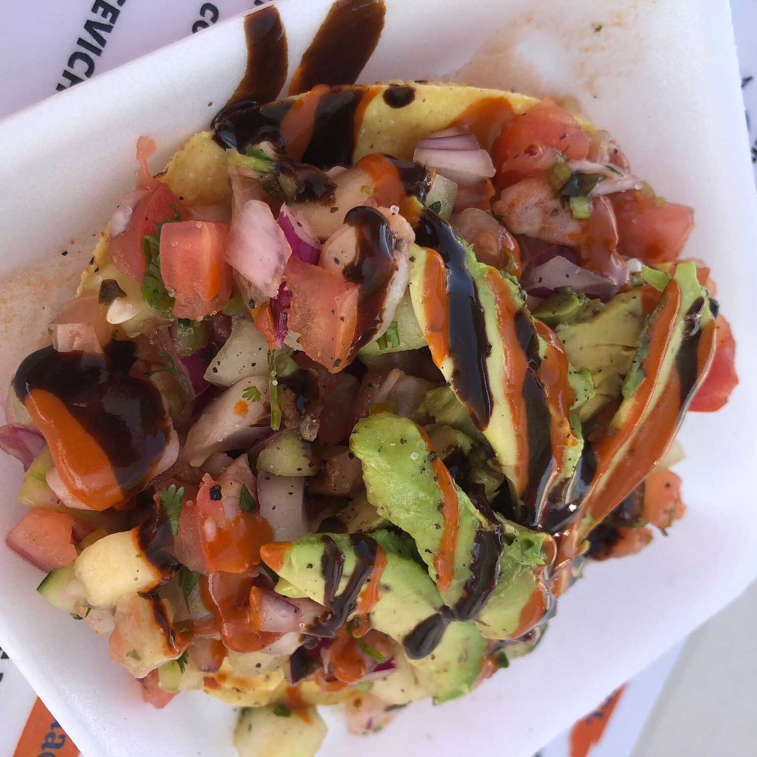 TOSTADA DE CEVICHE MIXTO