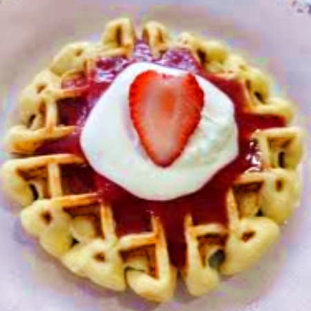 Waffle con Mermelada