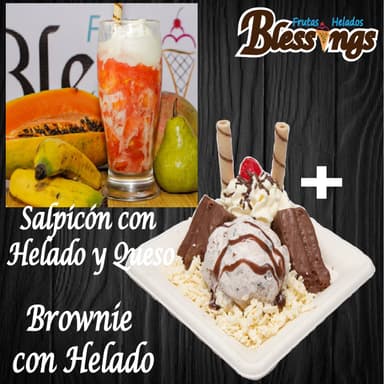 COMBO1X1 SALPICÓN H+Q  +BROWNIE CON HELADO