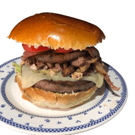 Hamburguesa con Asado