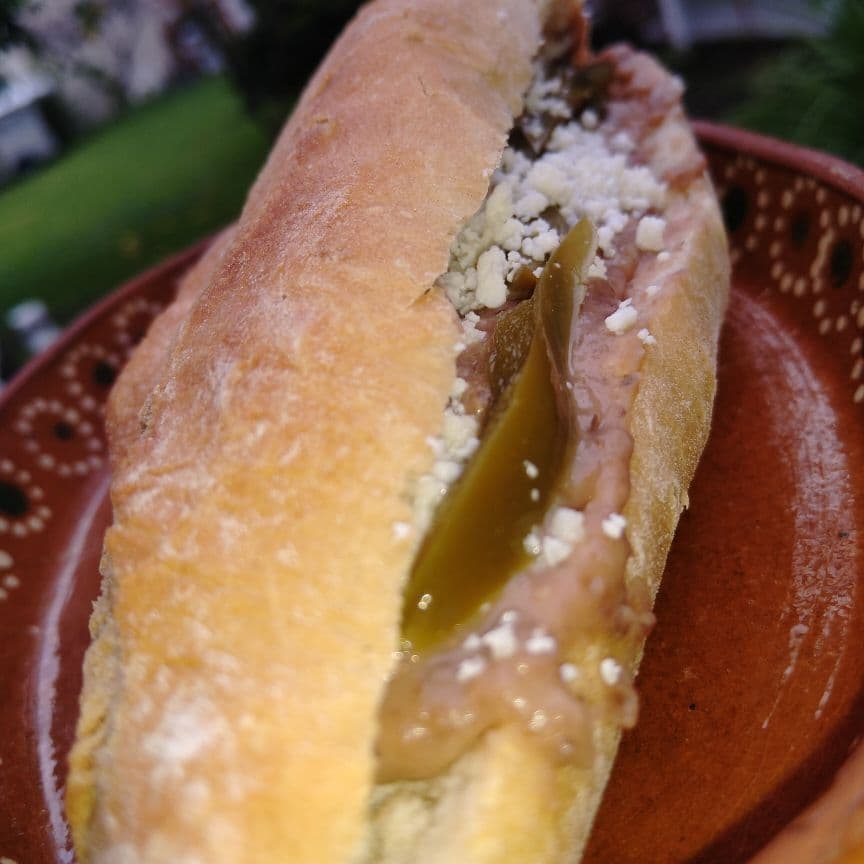 Lonche de Frijolitos Sencillo
