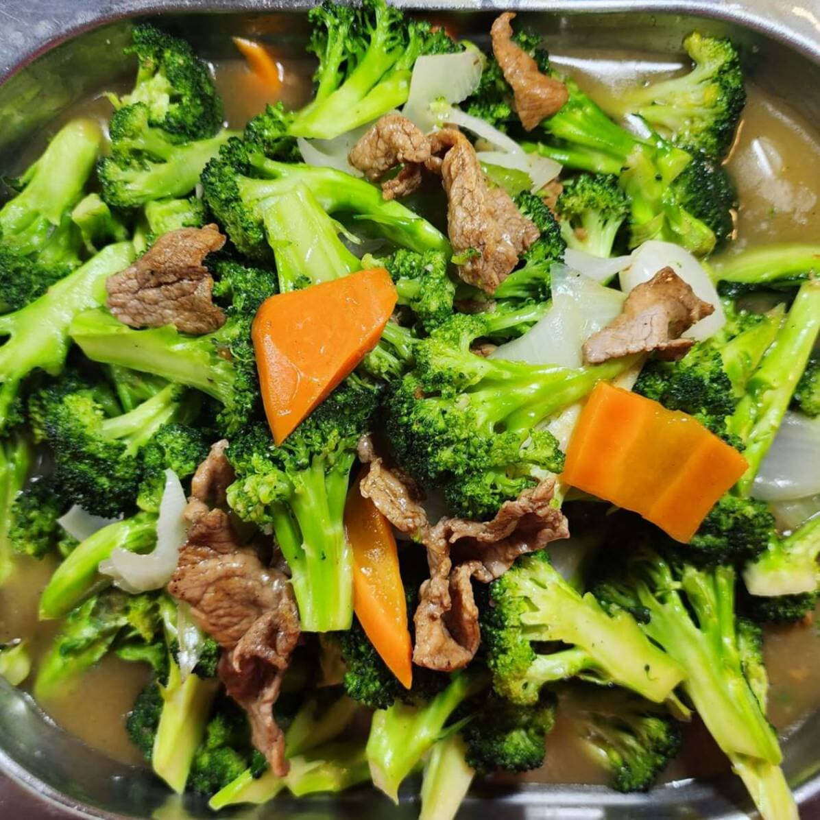 Brócoli con Bistec 菜花