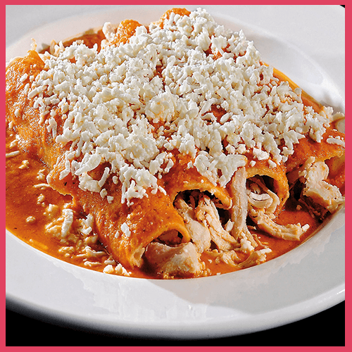 ENCHILADAS ROJAS (3 PZAS):