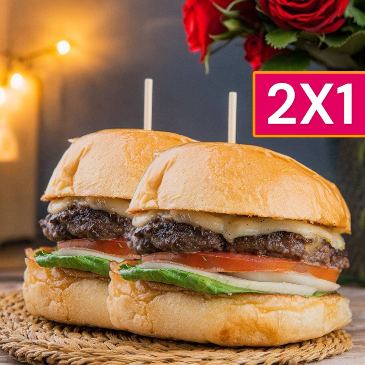 2X1 HAMBURGUESA DOBLE CARNE