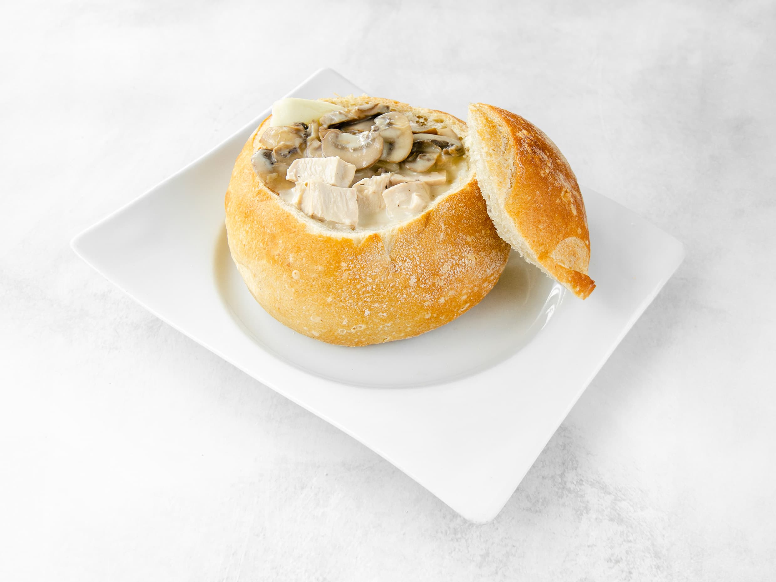 Panne Cook Pollo, Queso y Champiñones