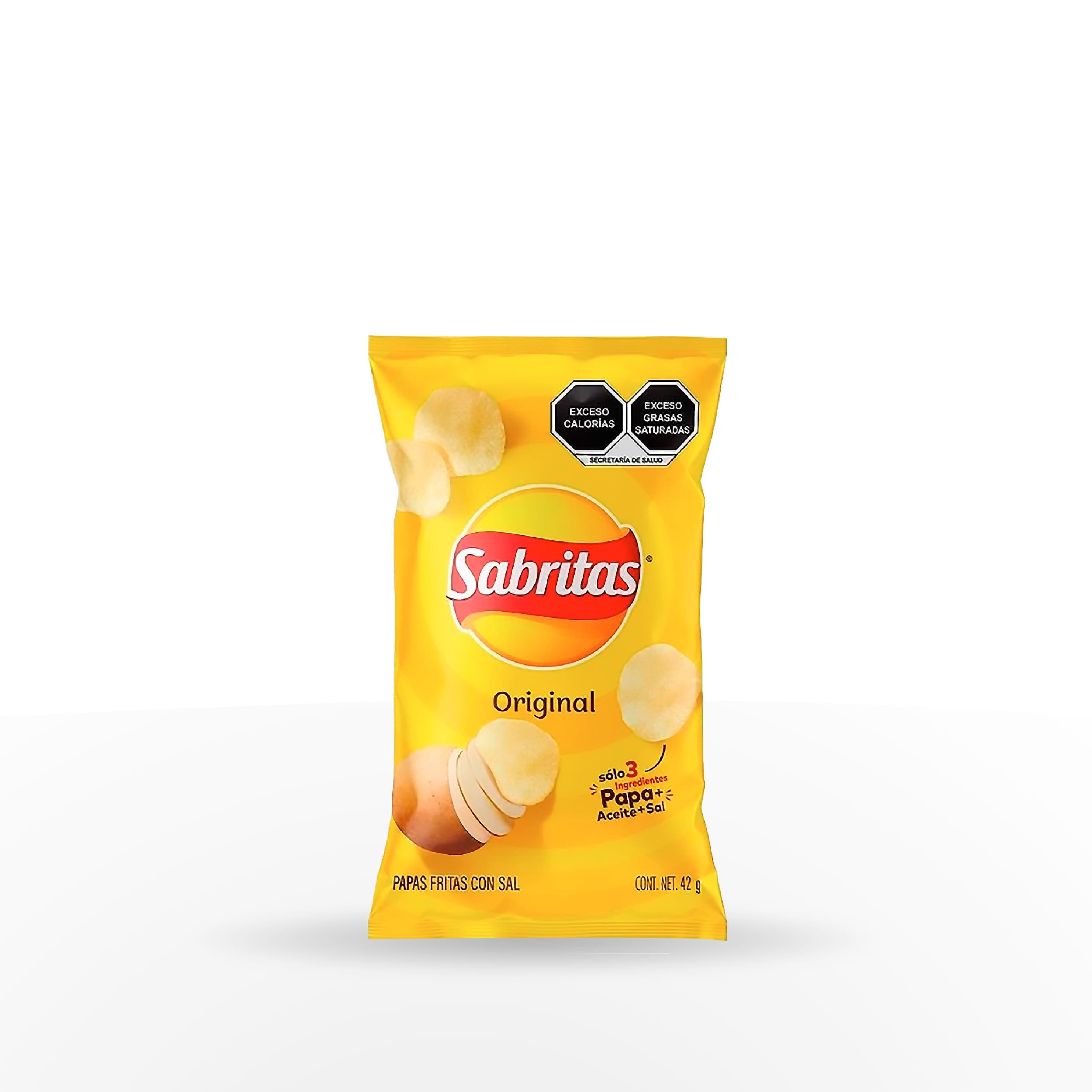 PAPAS FRITAS CON SAL SABRITAS 42 GR BOLSA