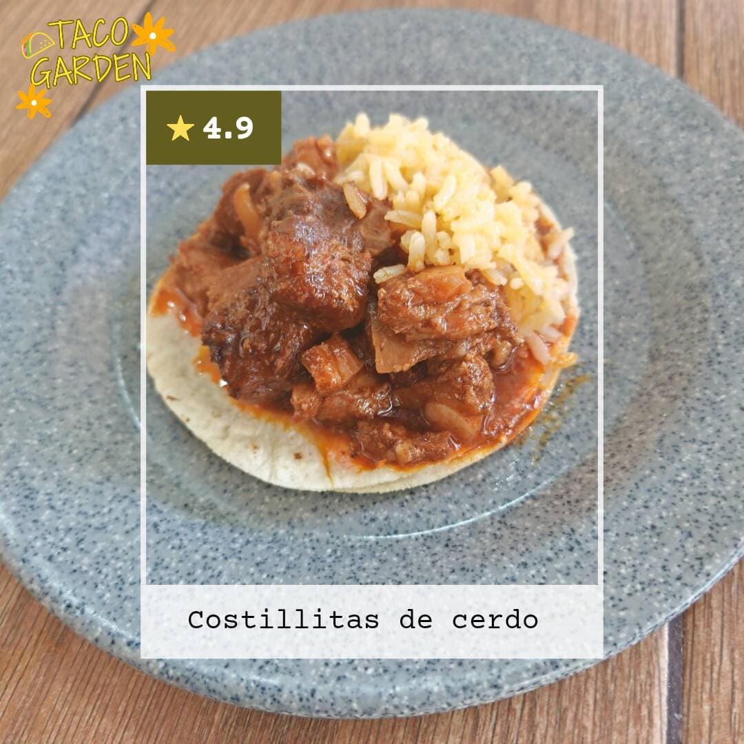 Taco de Costillitas de Cerdo Adobada