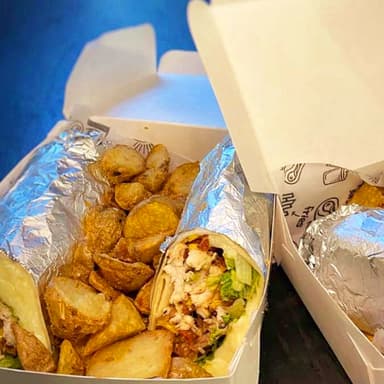 Burrito grande + Papas