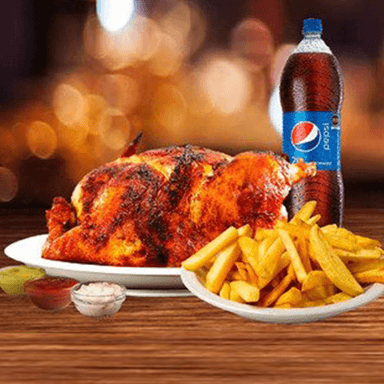 1 Pollo a la Brasa + Papas + PEPSI 1.5L