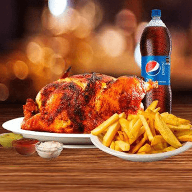 1 Pollo a la Brasa + Papas + PEPSI 1.5L