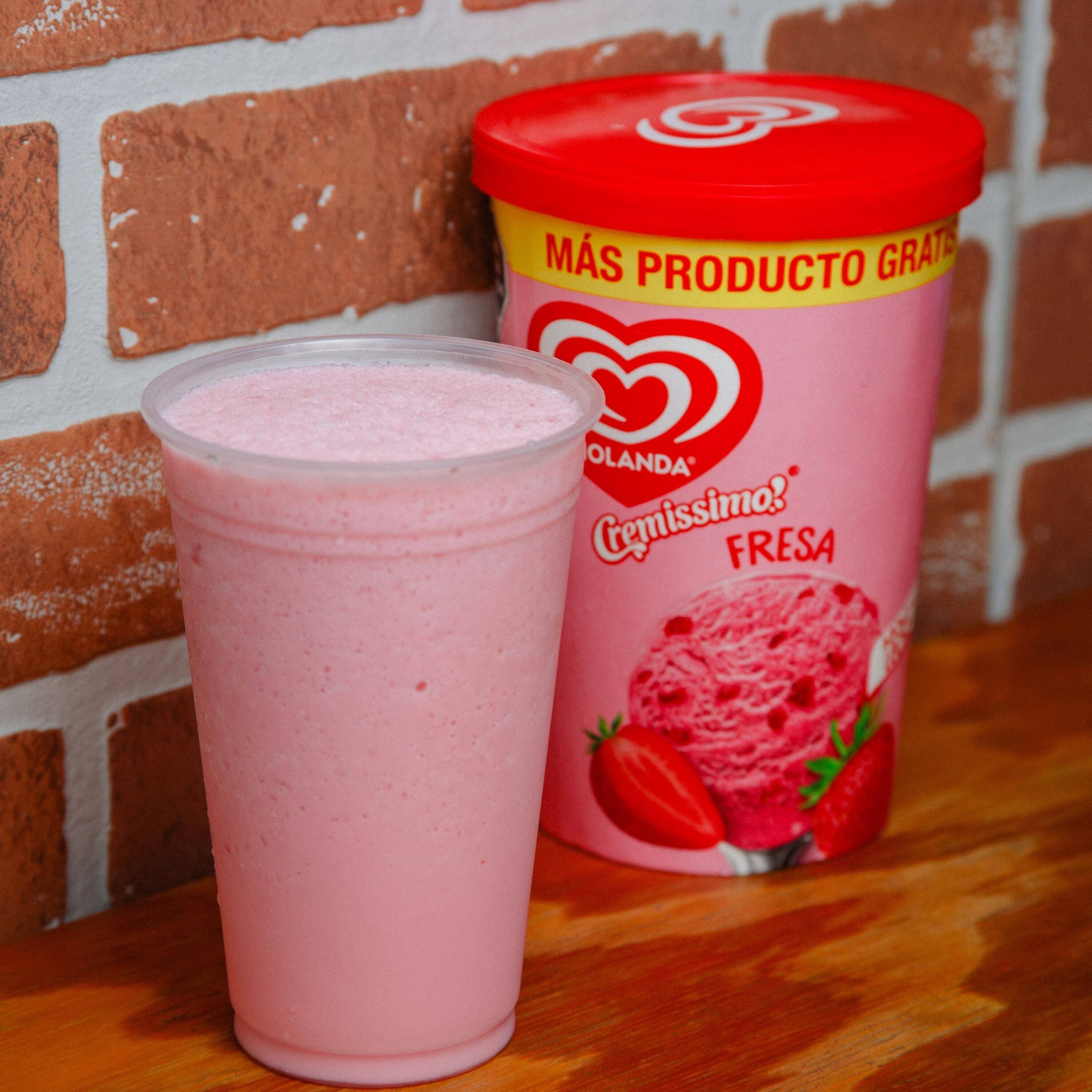 Malteada de Fresa