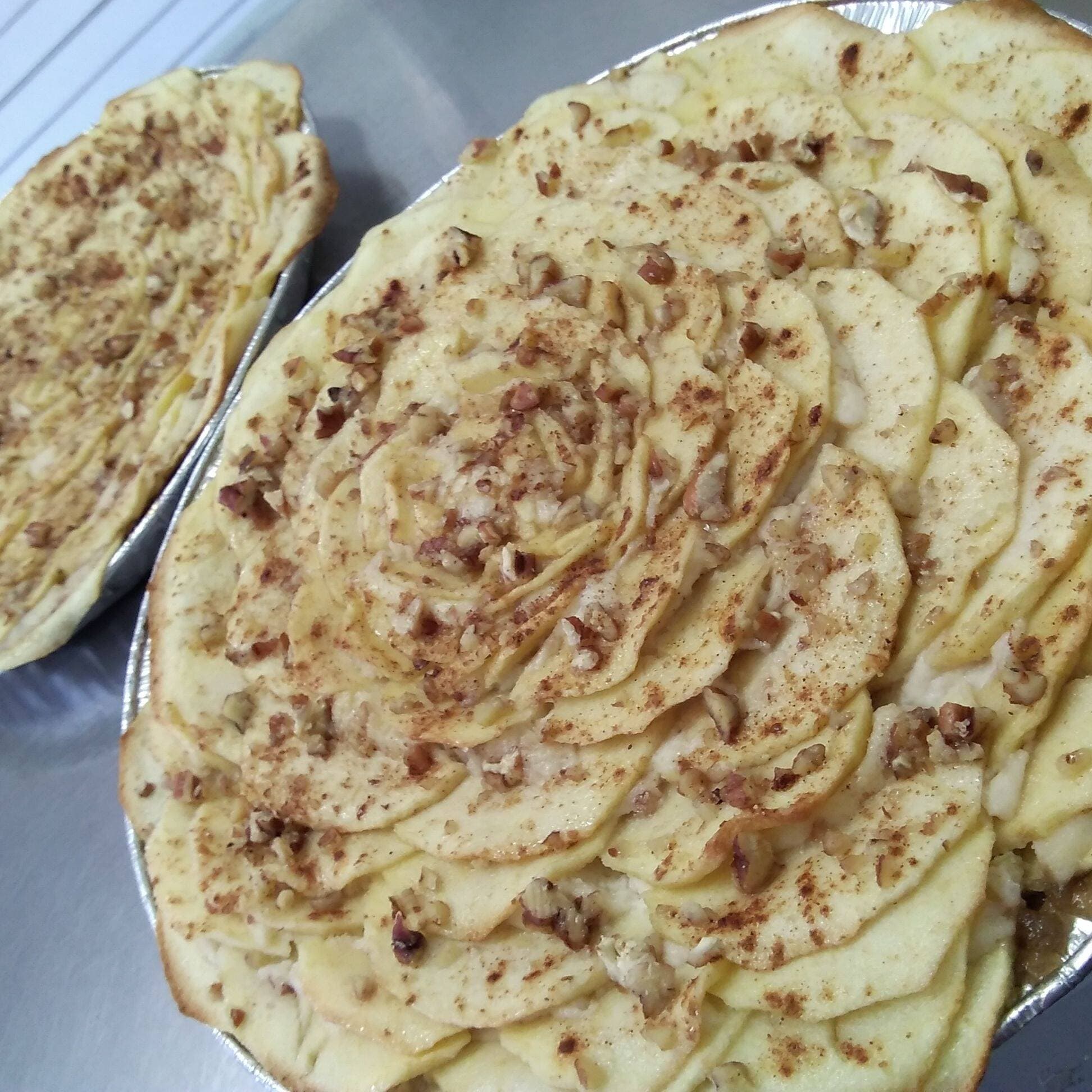 Pie horneado  manzana