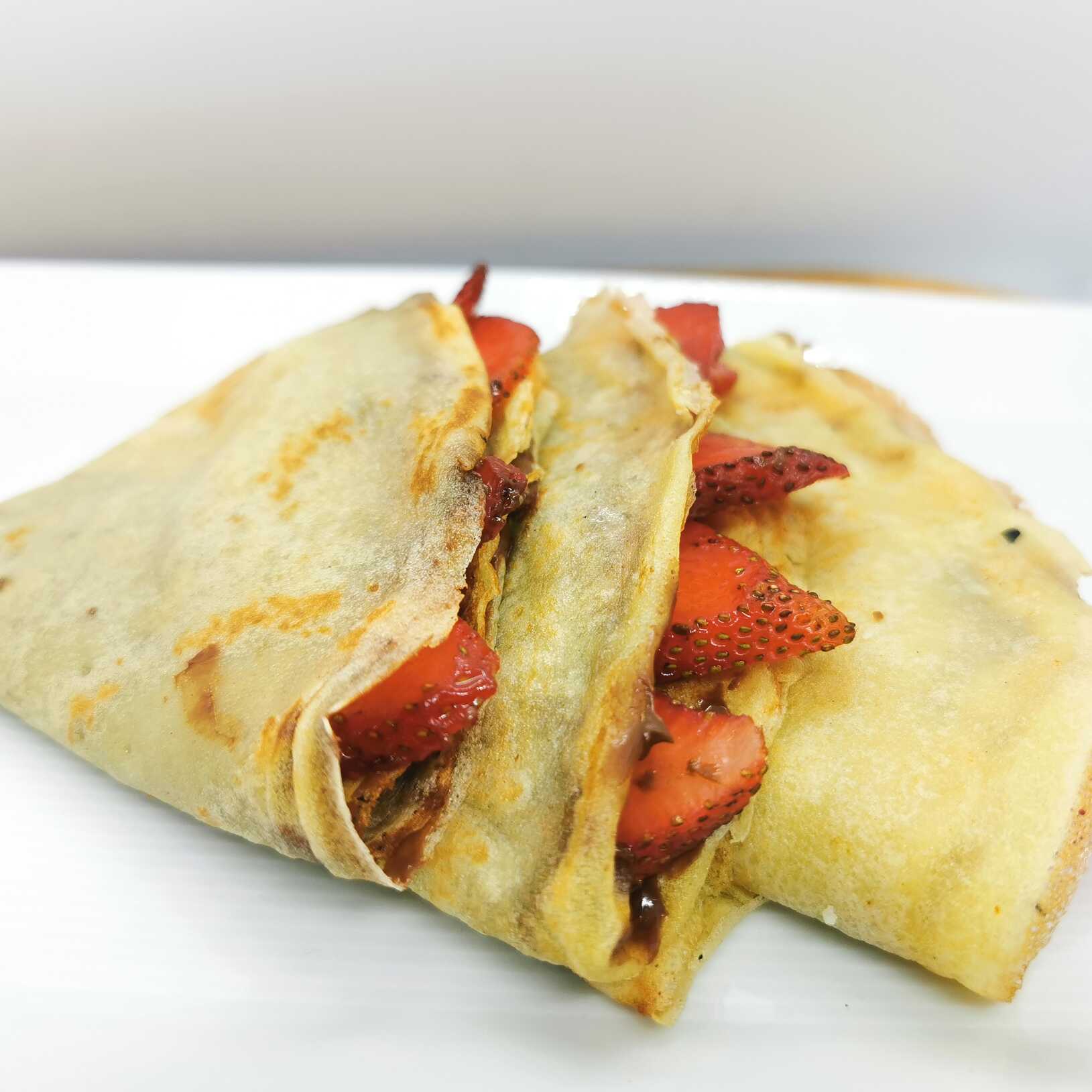 Crepas de Fresa con Nutela 3 pzas.