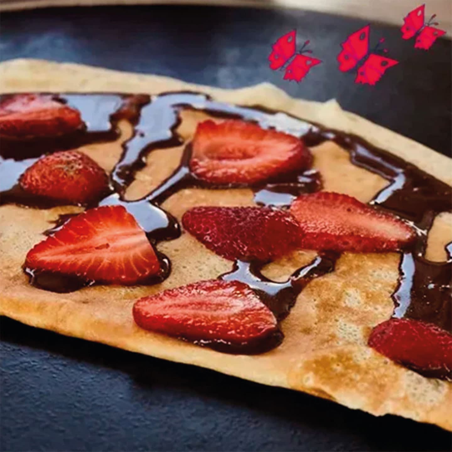 Crepe Fudge Fresas