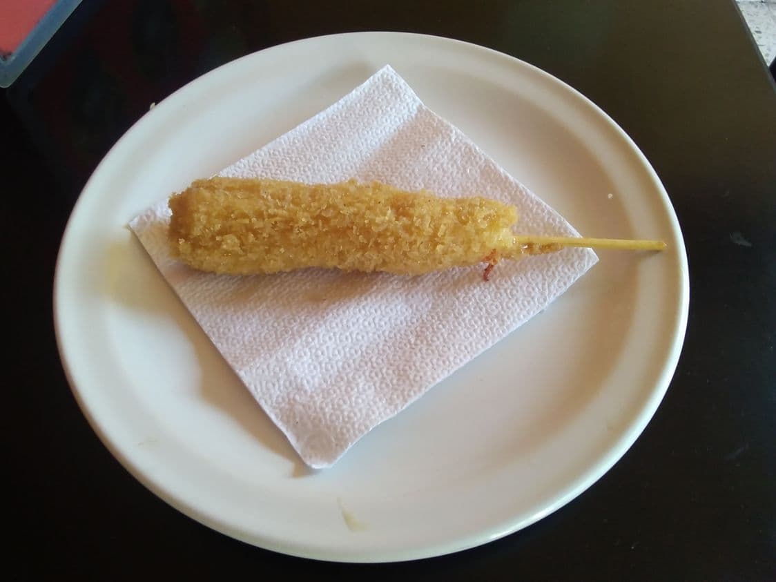 Brocheta Camarón con Queso