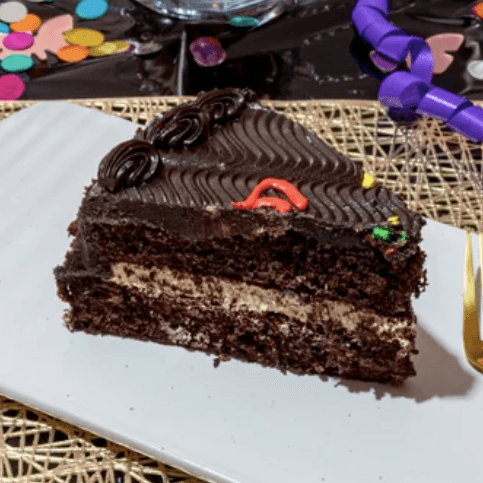 Rebanada de Pastel de Chocolate