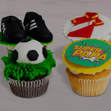 PADRE MINI CUPCAKES FÚTBOL