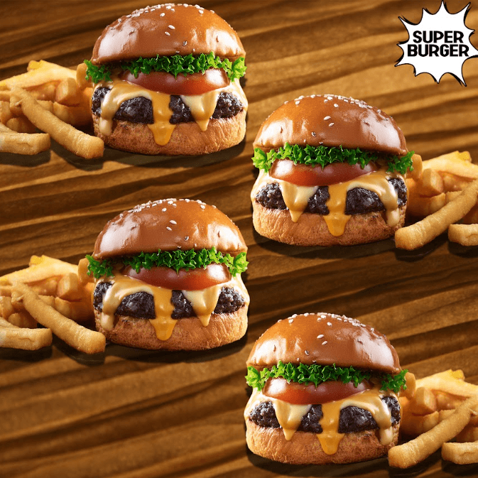 Combo 4 Clásicas - Super Burger