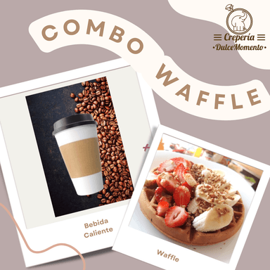 C o m b o Waffle + Bebida Caliente (12 Oz)