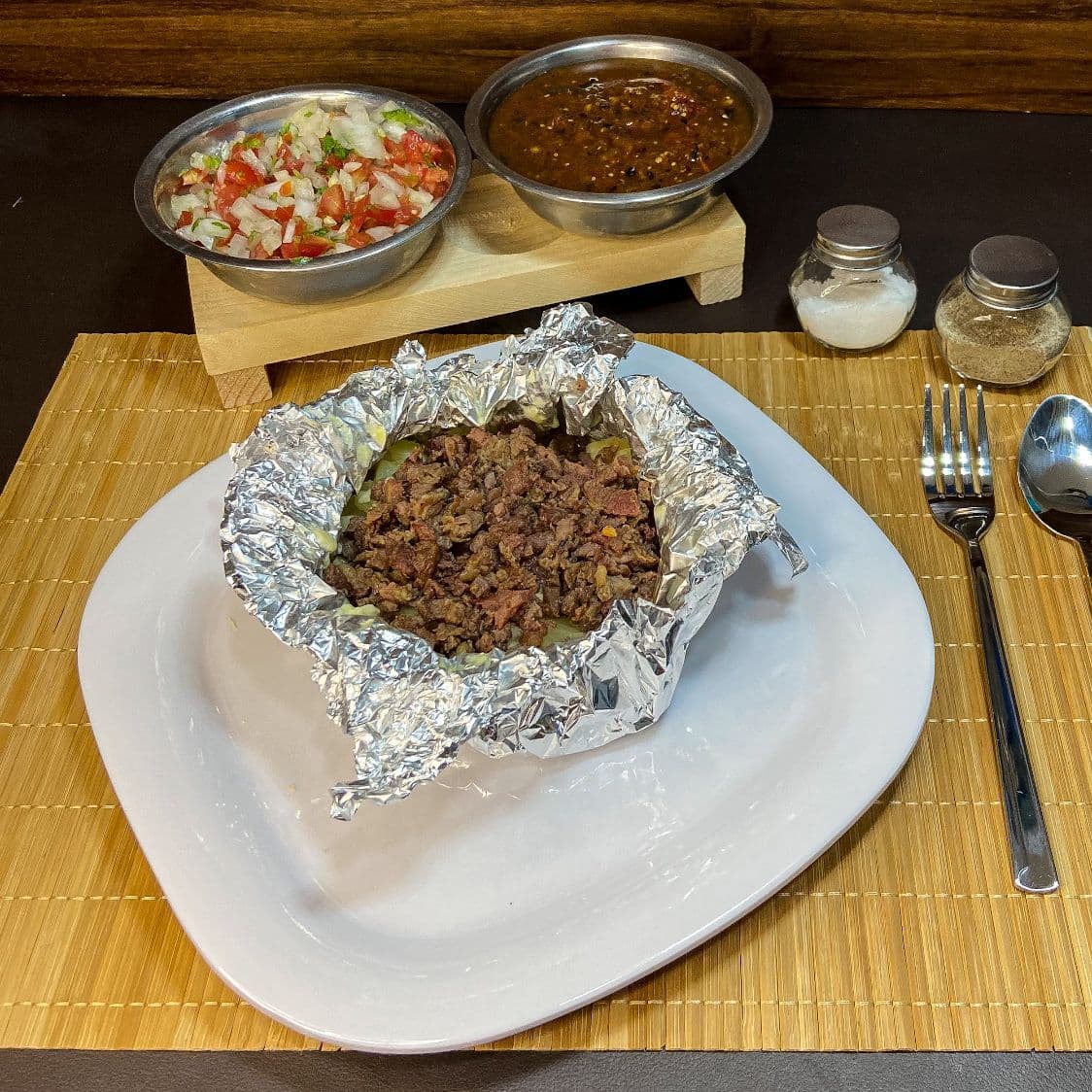 Papa Rellena Con Carne