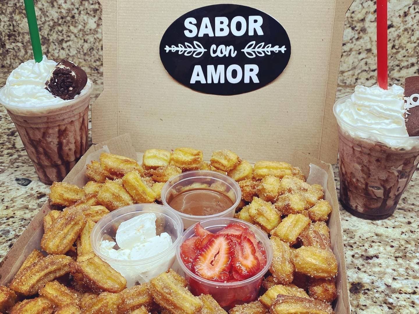 Mini Churros con 2 Frappé o 2 Cafés