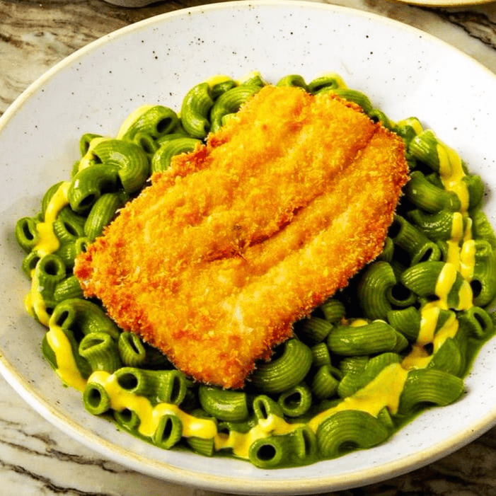 Tallarines C/ Milanesa de Pollo