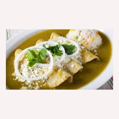 Comida de Enchiladas Verdes