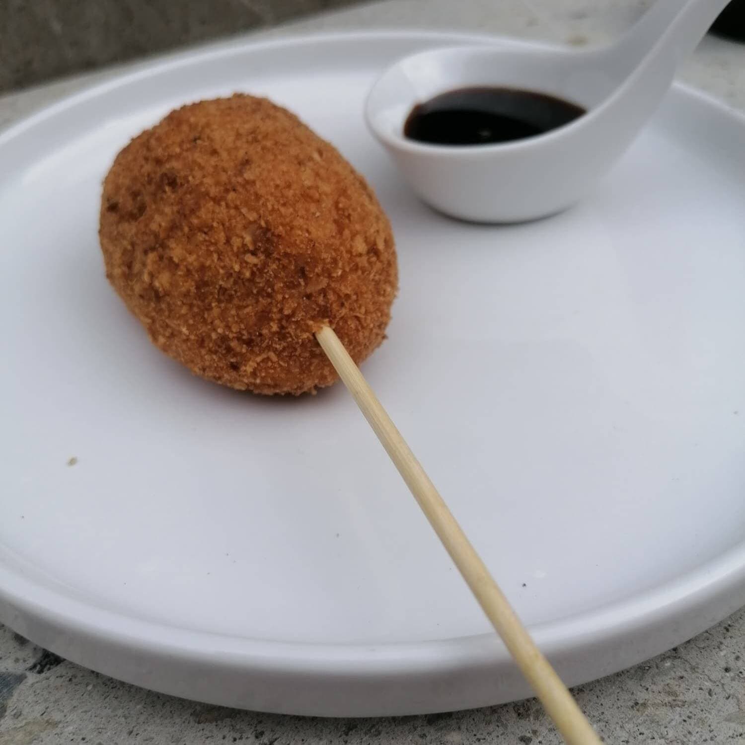 Kushiage de Plátano