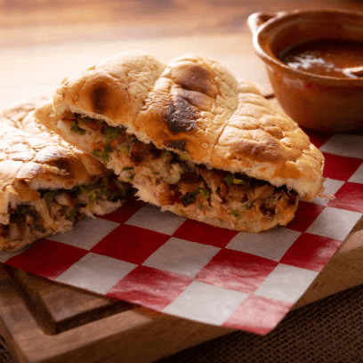 Torta de Suadero con Papas
