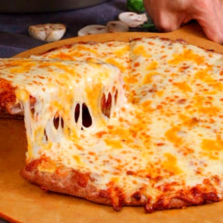 Pizza individual de queso