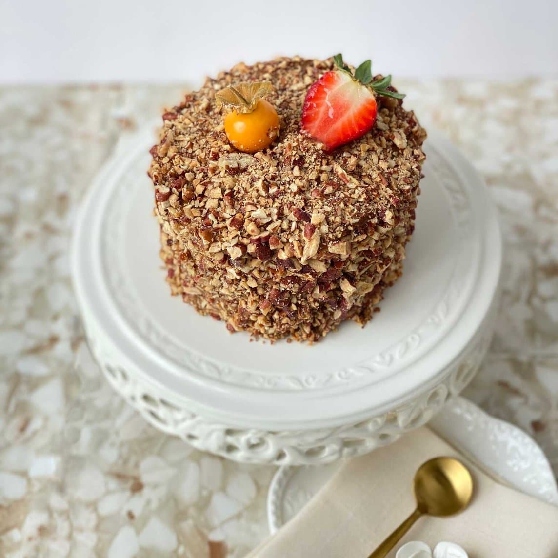 Mini Torta de Manjar y Pecanas