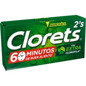 CHICLES CLORETS 2'S 2.8 G
