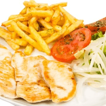 PECHUGA DE POLLO AL GRILL + PAPAS FRITAS