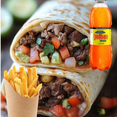 Combo Burrito de Carne Desmechada